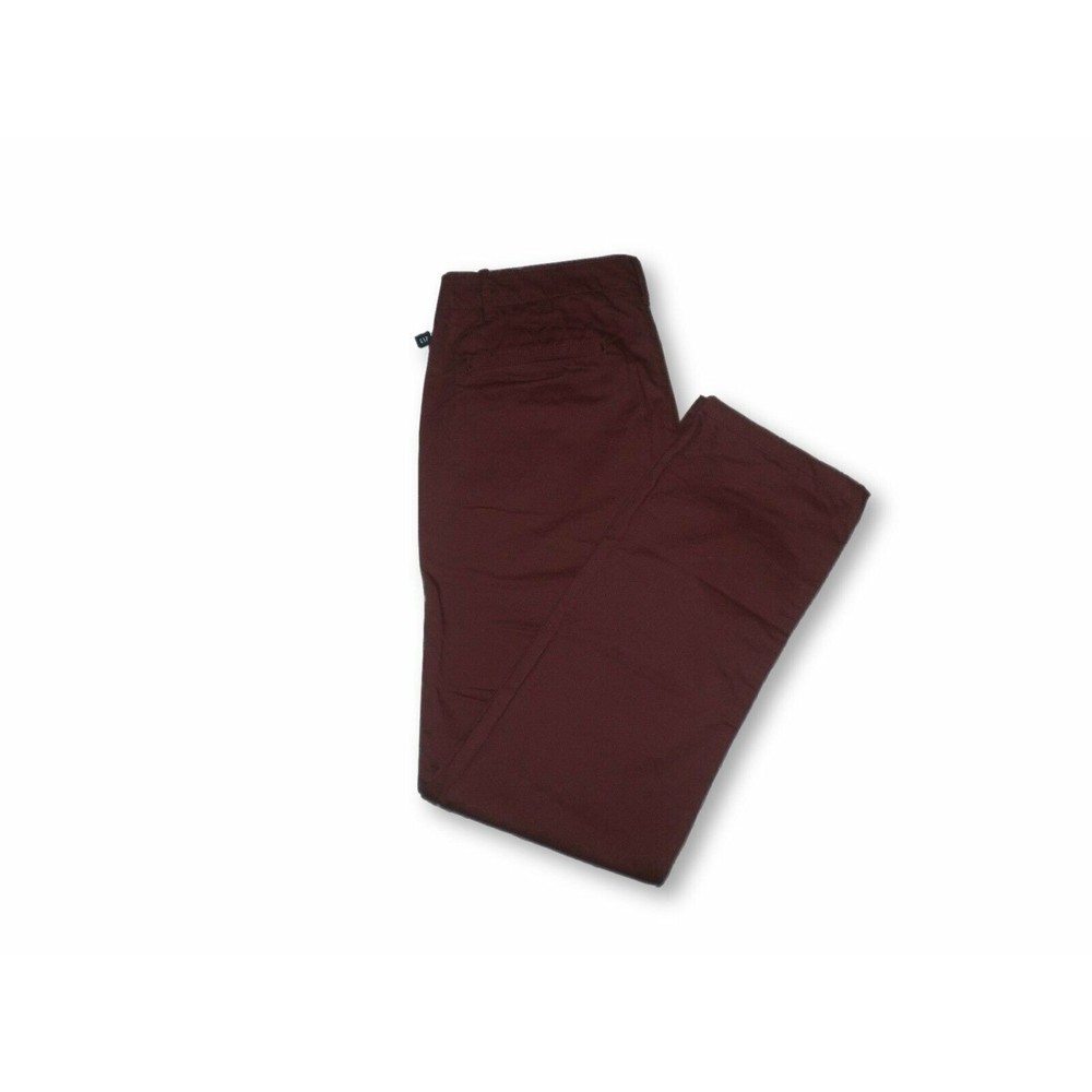 GAP CHINO LIVED-IN SLIM PANTS MENS SIZE 36X30 CHERRY COLOR ZIP FLY NEW WITH TAGS - Picture 2 of 4